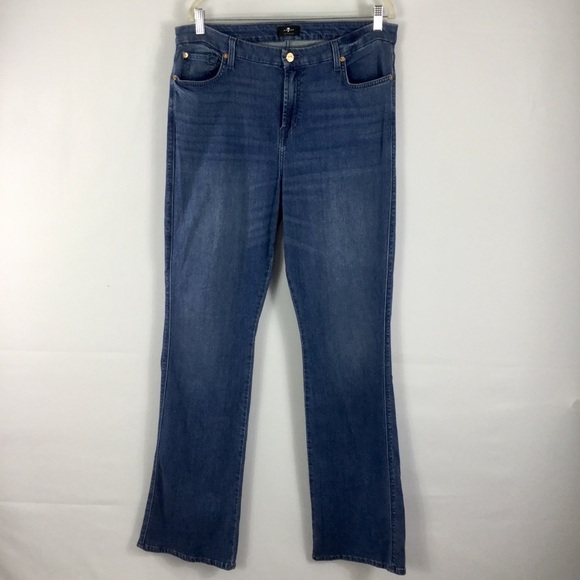 7 For All Mankind Kimmie Bootcut Jeans Size 34 - Picture 2 of 15